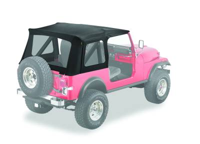 Bestop - Bestop 55799-15 Replace-A-Top Supertop Black Denim for 76-78 Jeep CJ7/YJ