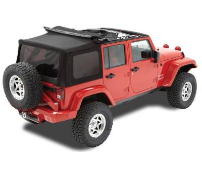 Bestop - Bestop 79837-17 Black Twill Replace-A-Top w/o Hardware for 07-09 Jeep JK 4DR