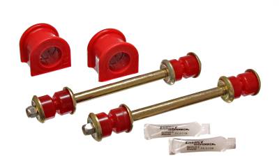 Energy Suspension - Energy Suspension 4.5155R Sway Bar Bushing Set Front Polyurethane Red
