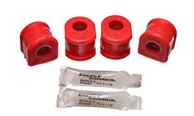 Energy Suspension - Energy Suspension 15.5103R Sway Bar Bushing Set Front Polyurethane Red