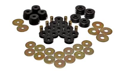 Energy Suspension - Energy Suspension 5.4102G Polyurethane Body Cab Mount Set Black
