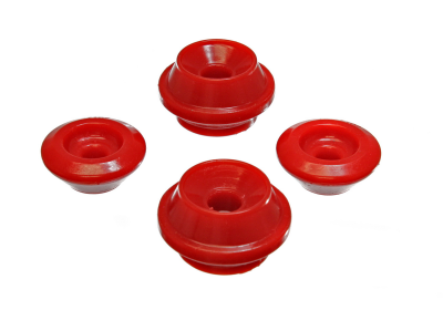 Energy Suspension - Energy Suspension 15.8101R Strut Tower Bushing Set Rear Polyurethane Red