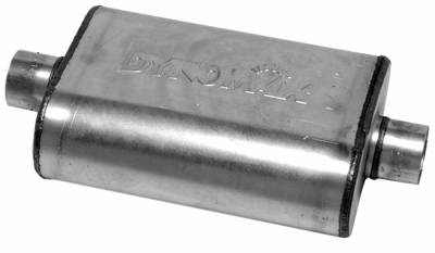 Dynomax - Dynomax 17218 Ultra Flo Welded Muffler 2.5" 2.5" Center/Center