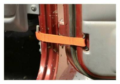 Steinjager - Steinjager Stock Door Limit Straps Front-Orange for Wrangler TJJ0043902
