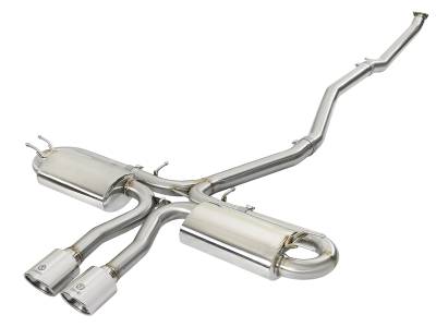 aFe Power - aFe 49-36621-P 3-2.5" SS Cat-Back Exhaust System for 17-20 honda Civic Si 1.5L