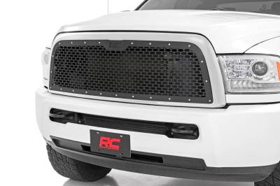 Rough Country Suspension Systems - Rough Country 70150 Black FR Mesh Grille Insert for 13-18 RAM 2500/3500 2WD/4WD