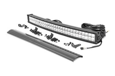 Rough Country Suspension Systems - Rough Country 72930D Chrome Series 30" Dual Row LED DRL Light Bar Each