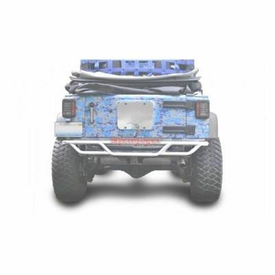 Steinjager - Steinjager Rear Off Road Tube Bumper-Cloud White for Jeep JK J0048171