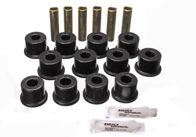 Energy Suspension - Energy Suspension 3.2128G Leaf Spring Bushing Set Polyurethane Black