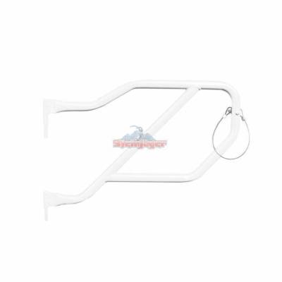 Steinjager - Steinjager Rear Tubular Trail Doors-Cloud White for Wrangler JL 4DR J0048337