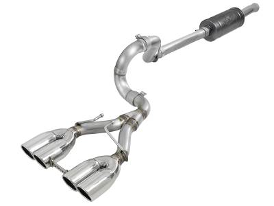 aFe Power - aFe 49-38073-P 2.5" SS Cat-Back Exhaust System for 18-26 Jeep Wrangler JL 3.6L