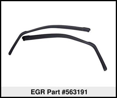 EGR - EGR 563191 Front In-Channel Window Visors Black 04-14 Ford F150