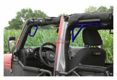 Steinjager - Steinjager Front/Rear Rigid Grab Handles-Southwest Blue for Jeep JK 4DR J00412