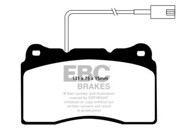 EBC Brakes - EBC Brakes DP41540R Yellowstuff Street & Track Brake Pads