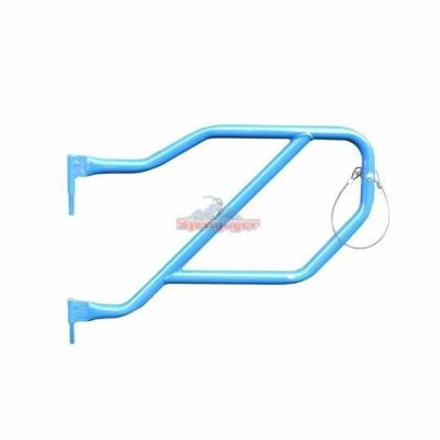 Steinjager - Steinjager Rear Tubular Trail Doors-Playboy Blue for Wrangler JL 4DR J0048328