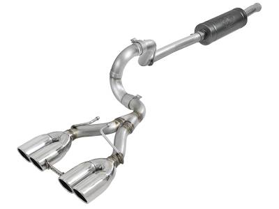 aFe Power - aFe 49-38071-P 2.5" SS Cat-Back Exhaust System for 18-26 Jeep Wrangler JL 3.6L