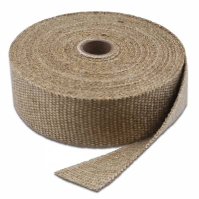 Thermo Tec - Thermo Tec 11151 Exhaust Wrap 15' x 1" Natural Color Up To 2000-DEG-F Short Roll