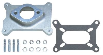 Trans-Dapt Performance - Trans-Dapt 2044 1.75" Holley 2BBL to Ford I6 Mani. Carb Adapter Cast Alu