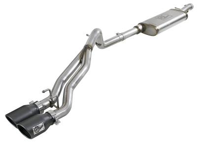 aFe Power - aFe 49-48054-B Rebel 2.5" Cat-Back Exhaust System for 07-18 Wrangler JK 3.6/3.8L