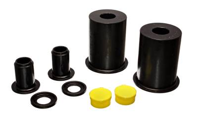 Energy Suspension - Energy Suspension 4.3165G Control Arm Bushing Set Front Polyurethane Black