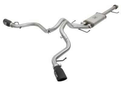 aFe Power - aFe 49-46029-B Mach Force XP 3-2.5" Exhaust System w/Bk Tip for 07-17 FJ Cruiser