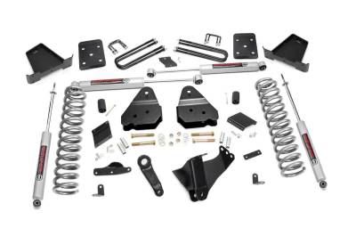 Rough Country Suspension Systems - Rough Country 534.20 4.5" Suspension Lift Kit w/o OVLD for 15-16 F250 SD Dsl 4WD