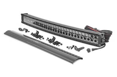 Rough Country Suspension Systems - Rough Country 72930BDA Black Series 30" Dual Row LED DRL Light Bar Each