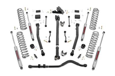 Rough Country Suspension Systems - Rough Country 62830 3.5" Lift Kit Adj Lower FR D/S for 18-23 Wrangler JL 2DR 4WD