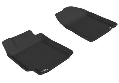 3D MAXpider - MAXpider L1TY00411509 Kagu Floor Mat Front Black for 07-11 Toyota Camry