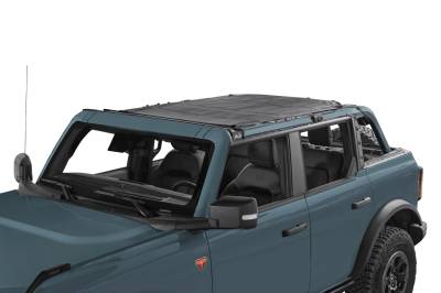 Bestop - Bestop 52421-11 Safari Extended Bimini Top Black Mesh for 21-25 Ford Bronco 4DR
