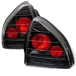 Spyder Auto - Spyder Auto 5005229 Black/Clear Euro Style Taillights for 92-96 Honda Prelude