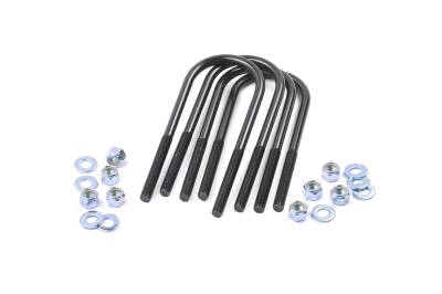 Rough Country Suspension Systems - Rough Country 9/16 x 3 x 7.25 Round Top Leaf Spring U-Bolts 4PC 7622