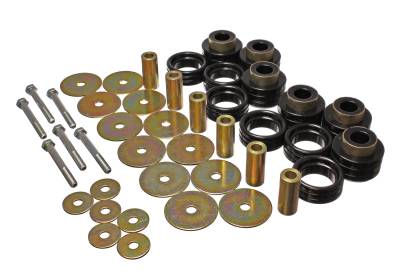Energy Suspension - Energy Suspension 5.4113G Black Polyurethane Body Mount Set