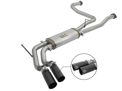 aFe Power - aFe 49-46126-B Rebel 2.5" Cat-Back Exhaust System for 17-24 Nissan Titan V8 5.6L