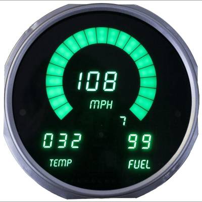 Intellitronix - Intellitronix LED Digital Replacement Gauge Panel for 55-86 Jeep DP6011G