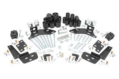 Rough Country Suspension Systems - Rough Country RC704 3" Body Lift Kit w/Bumper Bracket 95-99 GM 1500 Trucks