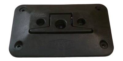 Cipa Mirrors - CIPA Mirrors 02100 Cleat Seat 6.5" x 10" Retractable Solid Black