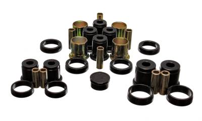 Energy Suspension - Energy Suspension 4.3120G Control Arm Bushing Set Rear Polyurethane Black