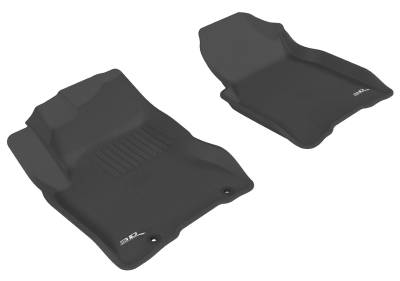 3D MAXpider - MAXpider L1NS02911509 Kagu Floor Mat Front Black for 08-13 Nissan Rogue