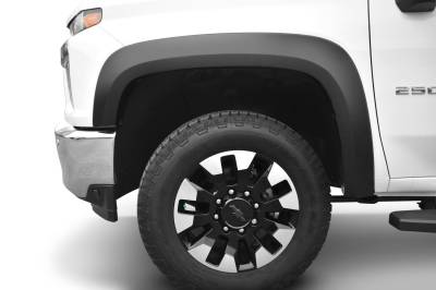 Bushwacker - Bushwacker 40163-02 Extend-a-Fender Front Fender Flares Black Silverado