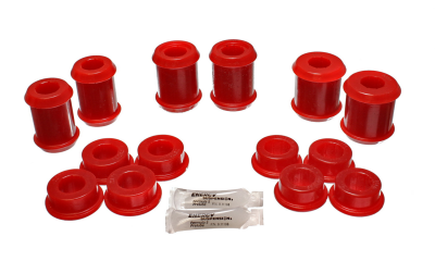 Energy Suspension - Energy Suspension 3.3177R Control Arm Bushing Set Rear Polyurethane Red