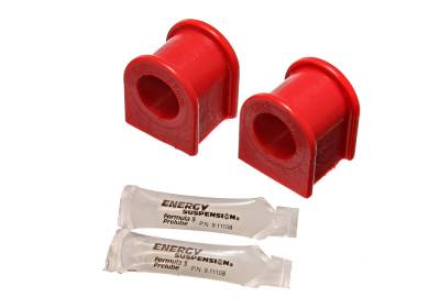 Energy Suspension - Energy Suspension 8.5133R Sway Bar Bushing Set Front Polyurethane Red