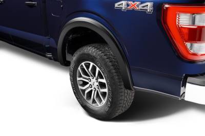 Bushwacker - Bushwacker 20130-02 Street Style Rear Fender Flares Black 21-26 Ford F150