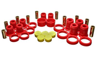 Energy Suspension - Energy Suspension 3.3194R Control Arm Bushing Set Rear Polyurethane Red