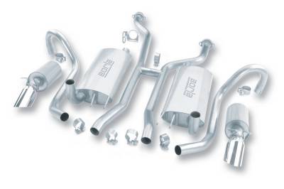 Borla - Borla 14504 Touring Cat-Back Exhaust Single Split Rear Exit 94-96 Impala SS 5.7L