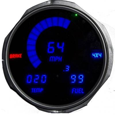 Intellitronix - Intellitronix LED Digital Replacement Gauge Panel for 55-86 Jeep DP6011B