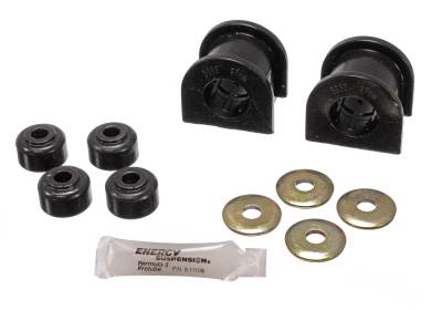Energy Suspension - Energy Suspension 8.5117G Sway Bar Bushing Set Front Polyurethane Black