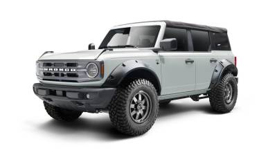 Bushwacker - Bushwacker Pocket Style Front/Rear Fender Flares Black Ford Bronco 20960-02