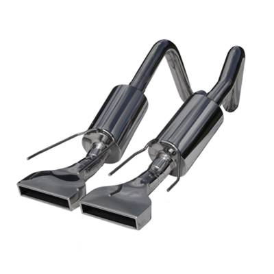 MBRP Exhaust - MBRP S7002304 T304 2.5" Axle-Back Race Dual Rear Exit Exhaust 05-08 Corvette