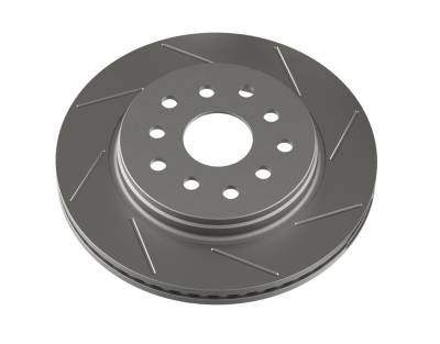 TeraFlex - TeraFlex 4303412 Slotted Front Left Brake Rotor for 07-18 Jeep Wrangler JK